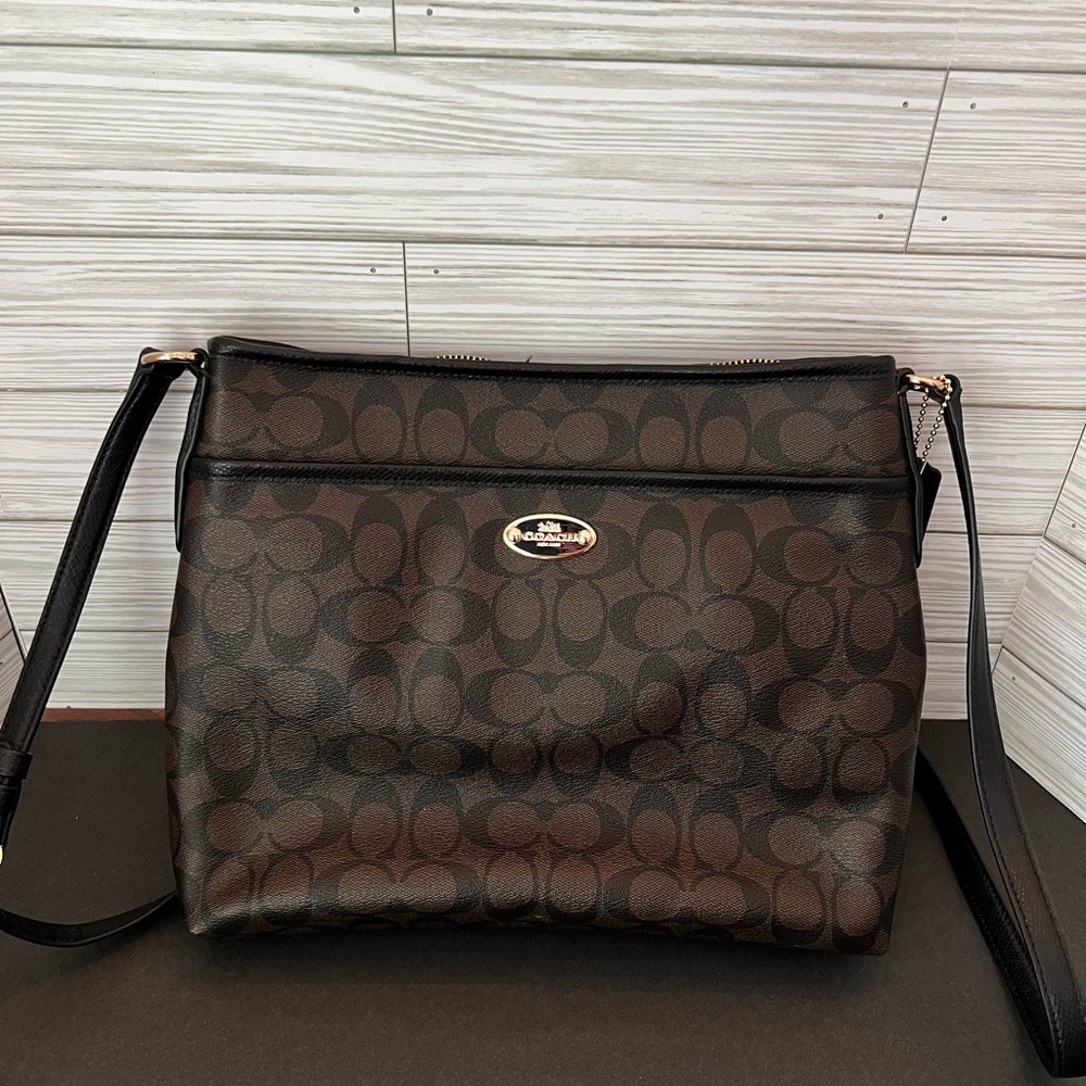 Coach Signature File Crossbody Bag